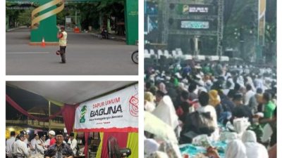 BAGUNA (Badan Penanggulangan Bencana) DPD PDI Perjuangan JAWA TIMUR MeMBUKA DAPUR UMUM SATU ABAD NU