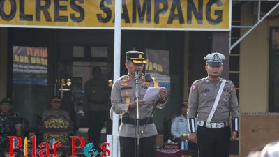 Kapolres Sampang AKBP Siswantoro Pimpin Apel Gelar Pasukan Operasi Keselamatan Semeru Tahun 2023