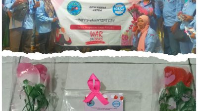 Momen Valentine Day’s Yayasan Pergerakan Anti Narpza (PANNA) DPW Jatim Sosialisasi Berbagi Bunga, Cokelat Dan Sticker