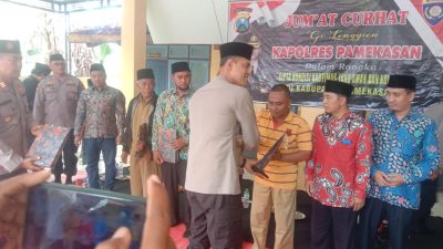 Dalam Rangka Cipta Kambtibmas Aman dan Kondusif Polres Pamekasan Menggelar Jumat Curhat