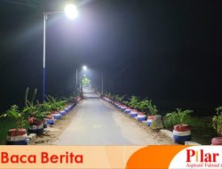 Warga Sampaikan Terima Kasih Kepada PJ Kades Banyumas, Jalan Desa Jadi Terang Benderang dan Bersih