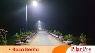 Warga Sampaikan Terima Kasih Kepada PJ Kades Banyumas, Jalan Desa Jadi Terang Benderang dan Bersih