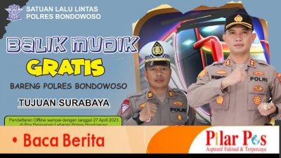 Balik Mudik Bareng Polres Bondowoso