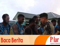 Wujudkan Keakraban Masyarakat Kenyam, Satgas Raider 514 Kostrad Gelar Perombakan Volley Ball