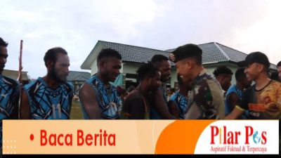 Wujudkan Keakraban Masyarakat Kenyam, Satgas Raider 514 Kostrad Gelar Perombakan Volley Ball