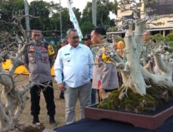 HUT Bhayangkara ke-77 Polres Bondowoso Gelar  Pameran dan Bursa Bonsai