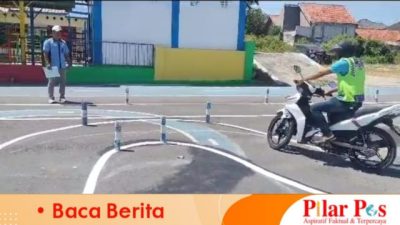 Satlantas Polres Sampang Terapkan Perubahan Uji Praktik Pembuatan SIM C, Hilangkan Angka 8 Jadi Lintasan Huruf S