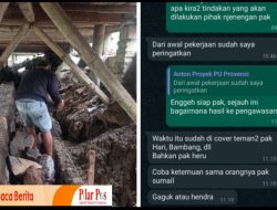 Banyuwangi, Diduga Kuat Ada Permainan dari Oknum Pengawas Provinsi dan Kontraktor Proyek Padat Karya dan Kontraktor