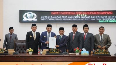 DPRD Sampang Gelar Rapat Paripurna Tentang Kesepakatan Bersama Terhadap KUPA Dan PPAS Perubahan TA 2023