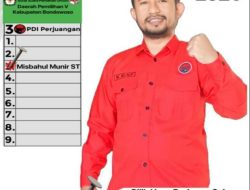 Misbahul Munir ST Maju Mengikuti Kontestasi Pileg Tahun 2024 Dari PDI P Dapil 5 Bondowoso