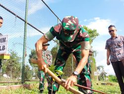 Memperingati HUT Kodam II/Sriwijaya, Dandim 0422/LB Pimpin Penanaman Pohon