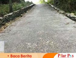 Tak Bertahan Lama, Proyek DD TA 2023 Rabat Beton di Desa Tamba’an Camplong Sampang Alami Kerusakan