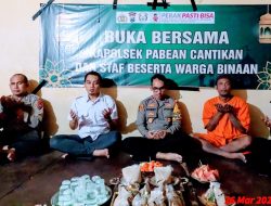 Bulan Ramadhan Berkah, Polsek Pabean Cantikan Gelar Refleksi Bersama Penghuni Rutan