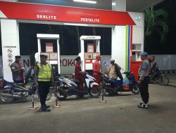 Jelang Mudik Lebaran, Polres Pamekasan Gencar Lakukan Patroli Ke SPBU