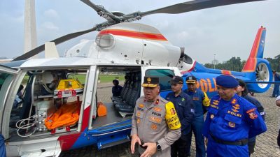 Polri Kerahkan 2 Helikpoter Jadi Ambulans Udara saat Arus Mudik dan Balik Lebaran