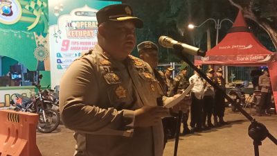 Himbauan Kapolres Pamekasan Saat Apel Pengamanan Malam Takbiran Idul Fitri 1445 H