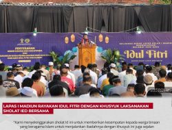 Lapas I Madiun Rayakan Idul Fitri Dengan Khusyuk Laksanakan Sholat Ied Bersama