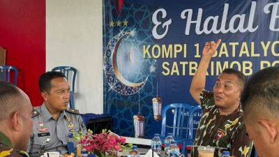 Pererat Sinergitas, Lapas Kediri Jalin Koordinasi dengan Komandan Batalyon C Pelopor Satbrimob Polda Jatim