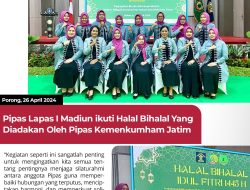 Pipas Lapas I Madiun ikuti Halal bihalal yang diadakan oleh Pipas Kemenkumham Jatim