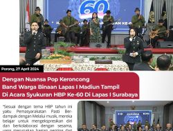 Dengan Nuansa Pop Keroncong Band Warga Binaan Lapas I Madiun Tampil Di Acara Syukuran HBP Ke-60 Di Lapas I Surabaya