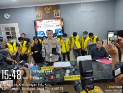 11 Tersangka Penyalahgunaan Narkoba Berhasil Diamankan Polrestabes Surabaya Bersama Polda Jatim di Jalan Kunti