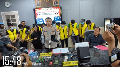 11 Tersangka Penyalahgunaan Narkoba Berhasil Diamankan Polrestabes Surabaya Bersama Polda Jatim di Jalan Kunti