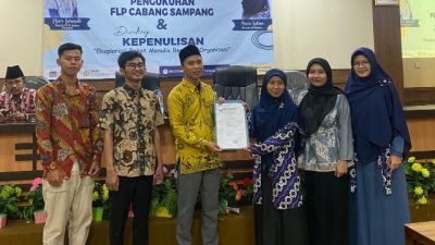 Resmi Dikukuhkan, FLP Cabang Sampang Gelar Dialog Kepenulisan