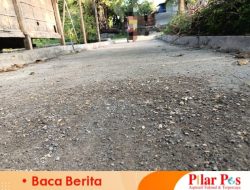 Belum Seumur Jagung, Pembangunan Rabat Beton di Desa Pangongsean Sampang Sudah Rusak