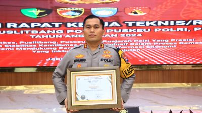 Polres Nganjuk Raih Penghargaan IKPA Terbaik di Lingkup Polri tahun 2023 dari Kementrian Keuangan RI