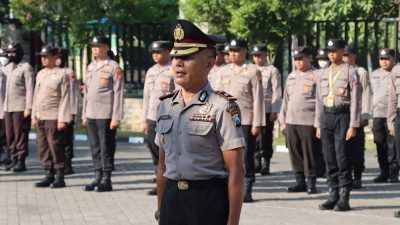 Kapolres Nganjuk Pimpin Upacara Kenaikan Pangkat Pengabdian dan Membuka  Latja Siswa Diktuk BA Gelombang I T.A. 2024