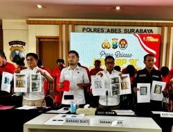 Satreskrim Polrestabes Surabaya Berhasil Mebekuk 21 Pelaku Kejahatan Jalanan, Didominasi Kasus Curanmor