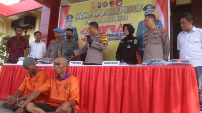 Polres Probolinggo Berhasil Ungkap Dua Kasus Pembunuhan Amankan Dua Tersangka