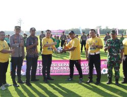 Polres Nganjuk Gelar Open Turnamen Sepak Bola U-12 Kapolres Nganjuk Cup 2024 Dalam Rangka HUT Bhayangkara ke-78