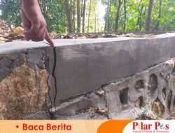 Telan Dana Puluhan Juta, Proyek TPT di Desa Komis Sampang Retak