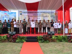 Groundbreaking Pembangunan Mako Polres Pamekasan, Secara Simbolis Irwasda Polda Jatim Letakkan Batu Pertama