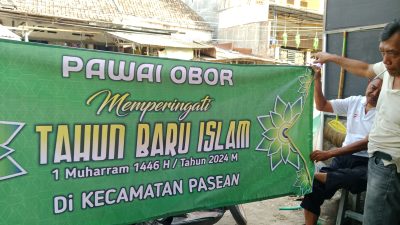 Pawai Lampu LED, Meriahkan Tahun Baru Islam 1 Muharrom 1446 H. Di Kecamatan Pasean