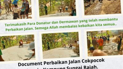 Warga Desa Sana Laok, Waru, Pamekasan, Terpaksa Patungan Perbaiki Jalan, Karena Tidak Ada Perhatian Dari Pemerintah