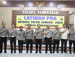 Demi Mencapai Target dan Sasaran Yang Diharapkan, Polres Pamekasan Gelar Pelatihan Pra Operasi Patuh Semeru 2024