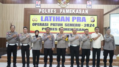 Demi Mencapai Target dan Sasaran Yang Diharapkan, Polres Pamekasan Gelar Pelatihan Pra Operasi Patuh Semeru 2024