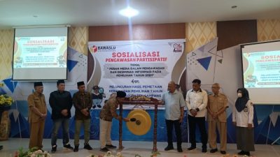 Luncurkan Hasil Pemetaan Kerawanan Pemilu Tahun 2024, Bawaslu Sampang Gelar Sosialisasi Pengawasan Partisipatif