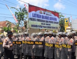 Jelang Pilkada Serentak 2024, Polres Pamekasan Melaksanakan Latihan Dalmas Bersama Dengan Polres Sumenep