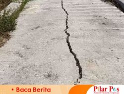 Baru Selesai 3 Bulan Yang Lalu, Proyek Rabat Beton di Desa Sawah Tengah Sampang Hancur Berantakan