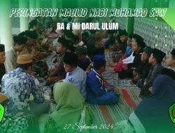 Lembaga Pendidikan Islam Darul Ulum Duwa’ Pote, Dempo Timur, Pasean, Peringati Maulid Nabi Muhammad SAW