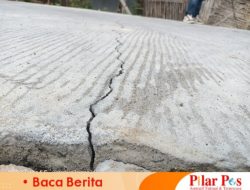 Tak Bertahan Lama, Proyek Rabat Beton di Desa Batukarang Sampang Baru Selesai Dua Bulan Sudah Rusak