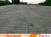 Belum Seumur Jagung, Proyek Rabat Beton di Desa Moktesareh Sampang Rusak