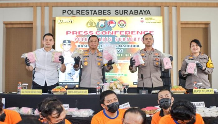 Operasi Tumpas Narkoba Semeru 2024, Polrestabes Surabaya Amankan 83 Tersangka