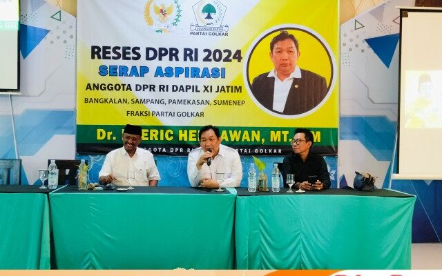 Dr. Eric Hermawan Anggota DPR RI Dapil XI Jatim Gelar Reses, Petani Sampang Minta Usulkan Impor Garam di Stop