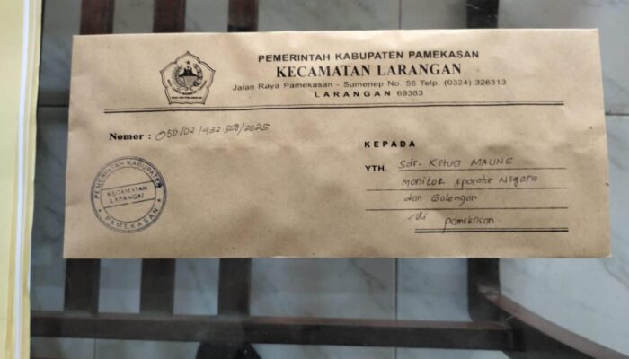 Audensi di Kecamatan Larangan Pamekasan Ditunda, LSM MAUNG Kecewa