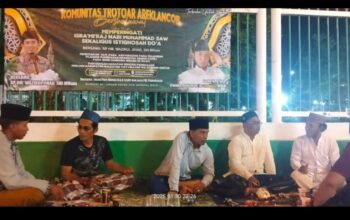 Komunitas Trotoar Arek Lancor Pamekasan Gelar Peringatan Isra Mir’aj dan Doa Bersama