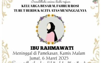 Innalillahi Wainnailaihi Rojiun, Turut Berdukacita Atas Meninggalnya Ibu Mertua M. Fahrurrosi Aktivis Pantura Pamekasan